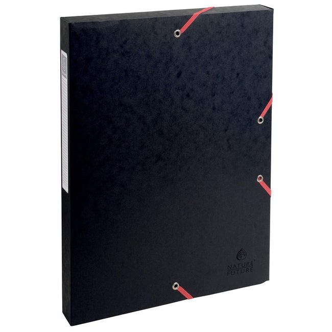 Exacompta - elastobox Exabox noir, dos de 2,5 cm