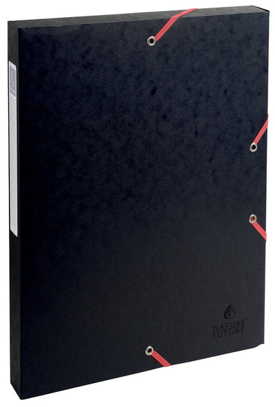 Exacompta -  elastobox Exabox zwart, rug van 2,5 cm