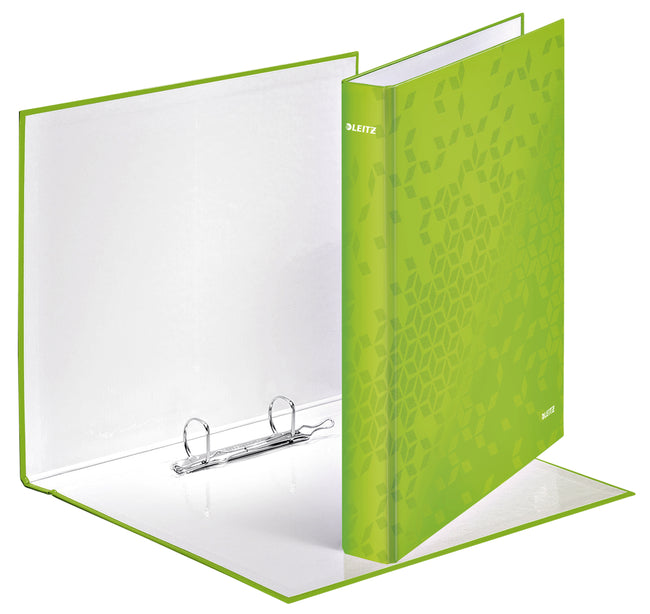 Leitz - Classeur à anneaux WOW A4 maxi 2 anneaux mécanisme D 25mm vert