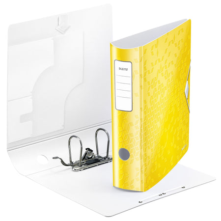 Leitz - Ordner leitz wow actif 180° 80mm pp a4 jaune | 5 pièces
