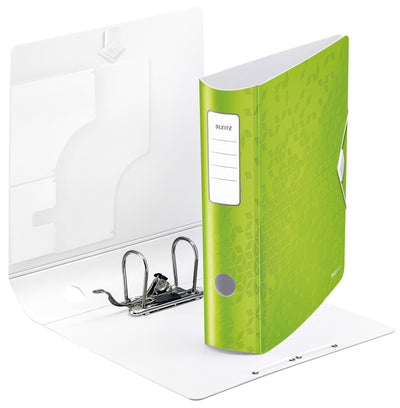 Leitz - Ordner leitz wow active 180° 80mm pp a4 vert | 5 pièces