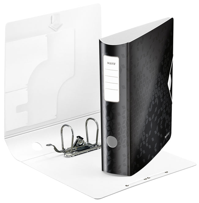 Leitz - Ordner leitz wow actif 180° 80mm pp a4 noir | 10 pièces