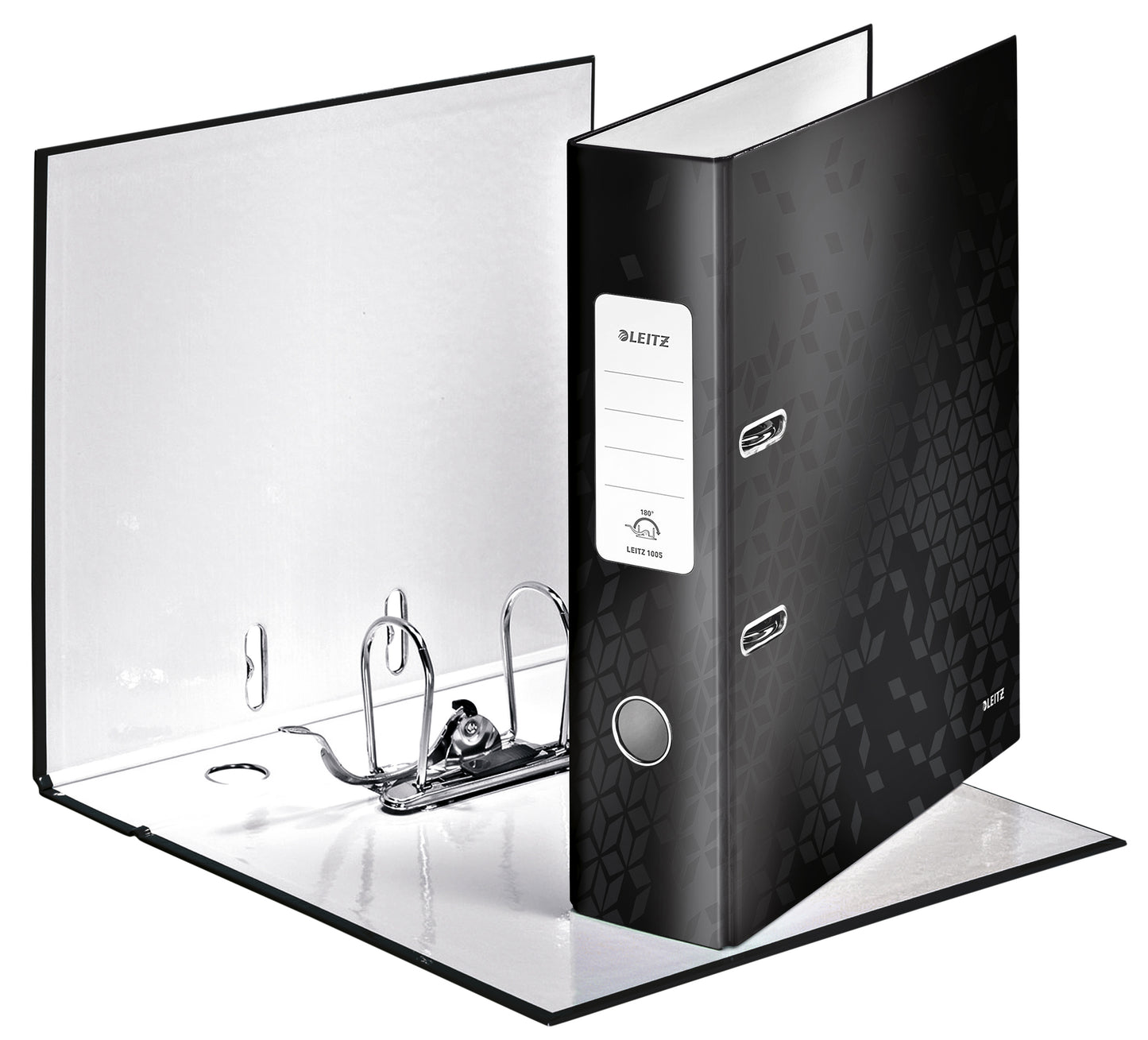 Leitz - Ordner Wow 180° laminé 80mm A4 noir