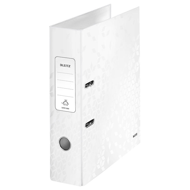 Leitz - Ordner Wow 180° laminé 80mm A4 blanc