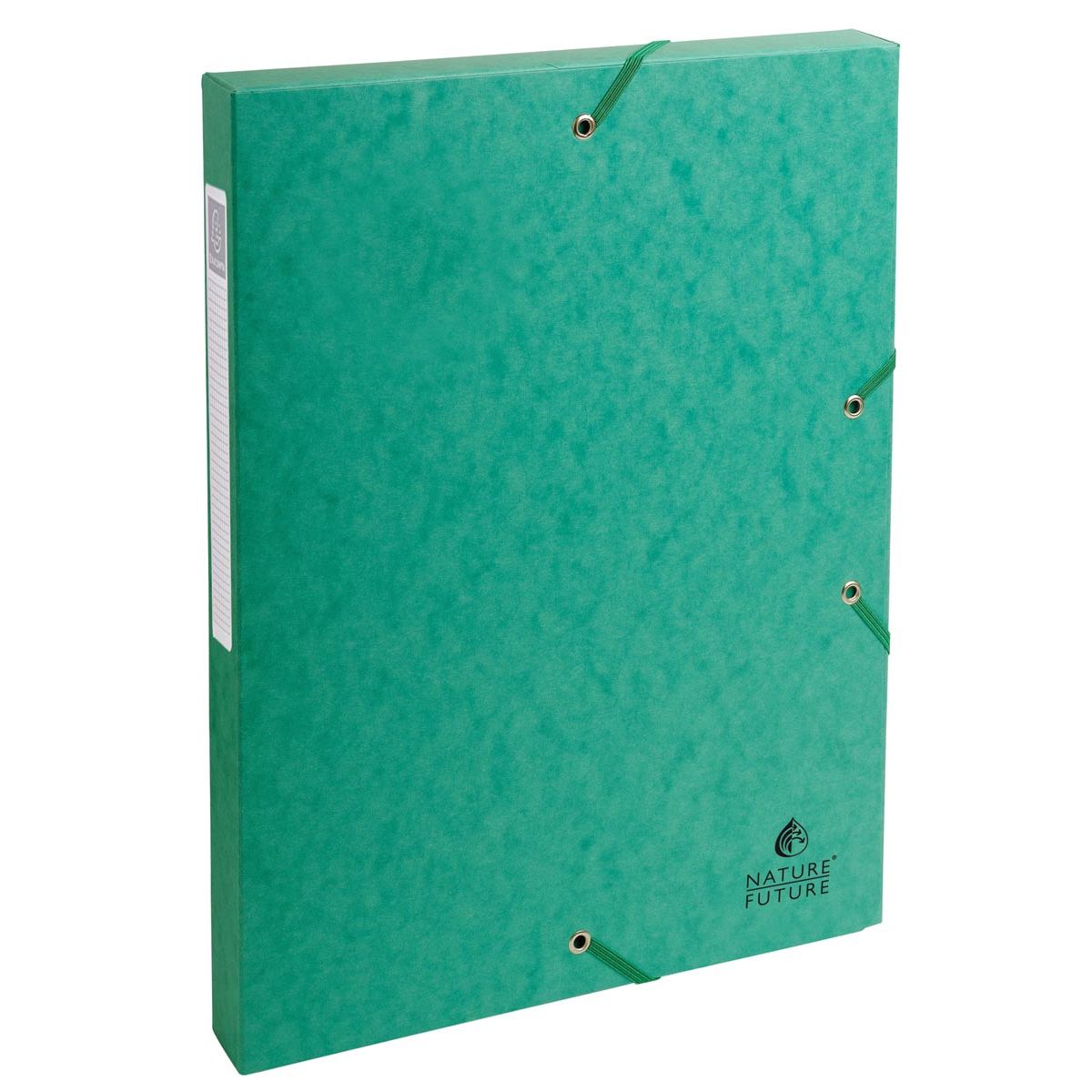 Exacompta - Elastobox Exabox grün, Rückseite 2,5 cm