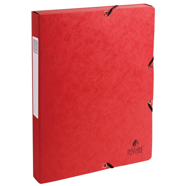 Exacompta - elastobox Exabox rouge, dos de 2,5 cm