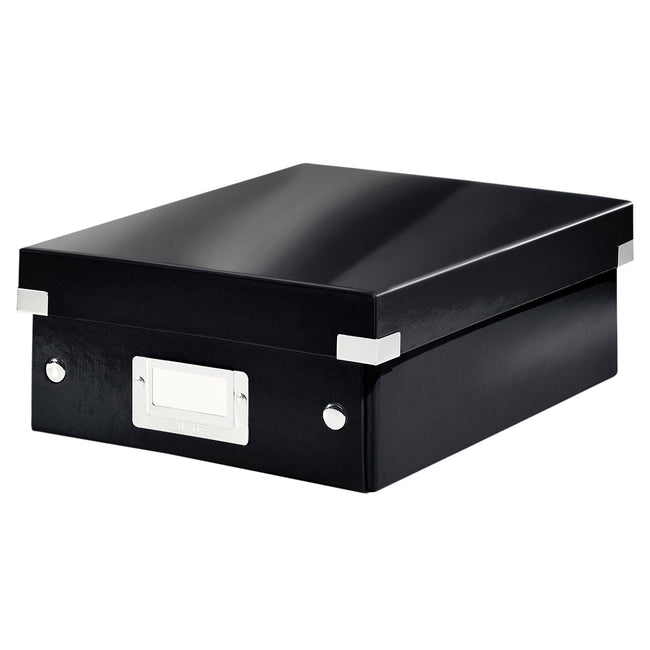 Leitz - Boîte de tri WOW Click Store 220x100x282mm carton recyclé noir