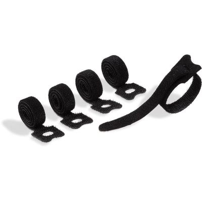 Langlebig - Cavoline Grip Tie Kabelbinder mit Klettverschluss, schwarz, 5er Pack