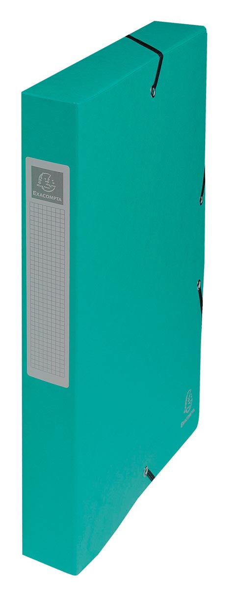 Exacompta -  elastobox Exabox groen, rug van 4 cm