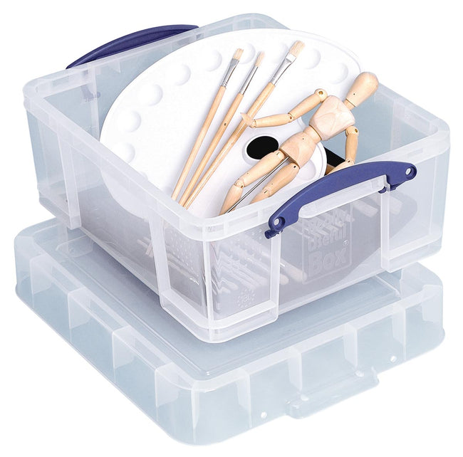 Really Useful Box -  Box opbergdoos 18 liter XL, transparant