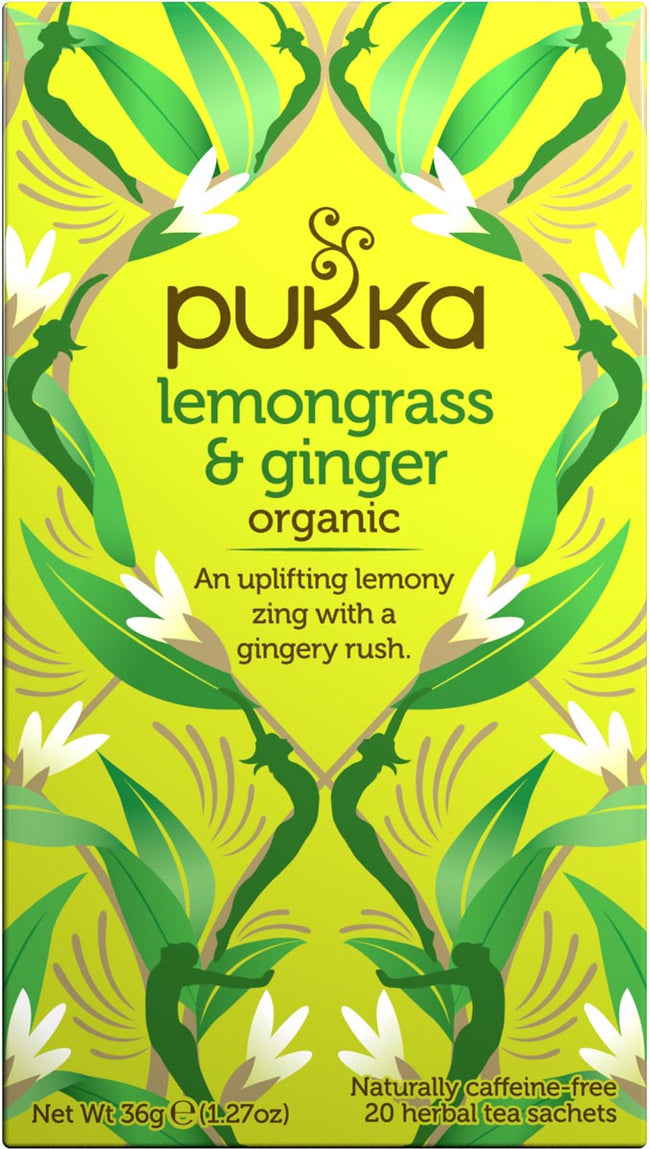 Pukka -  thee bio, Lemongrass Ginger, pak van 20 stuks
