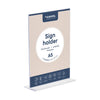 Europel - Porte-cartes peel T-standard A5 portrait acrylique