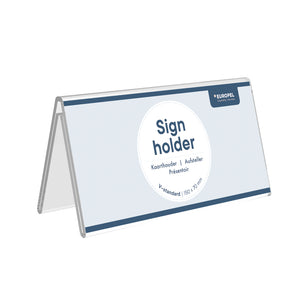 Europel - Kartenhalter Peel V-Standard A6 100x210mm Acryl