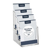 Europel - Porte brochure peel 4 compartiments A5 transparent