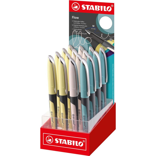STABILO - Stylo plume Flow MODERN OFFICE, présentoir de 16 pièces