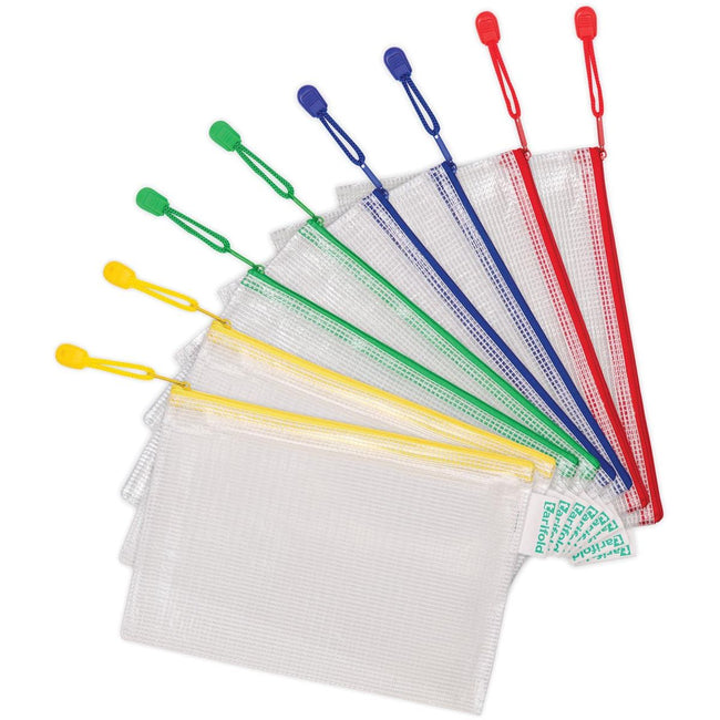 Tarifold Technic - Sac de rangement Djois avec fermeture éclair A5 assorti | 8 pièces