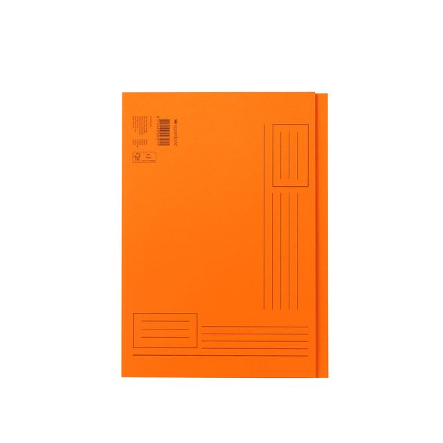 Quantore -  Vouwmap a4 ongelijke zijde 250gr oranje
