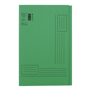 Quantore - Dossier pliant Folio côté irrégulier 250gr vert