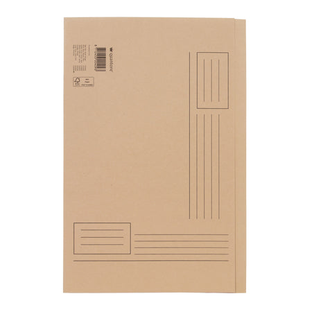 Quantore - Dossier pliant Folio côté irrégulier 250gr beige