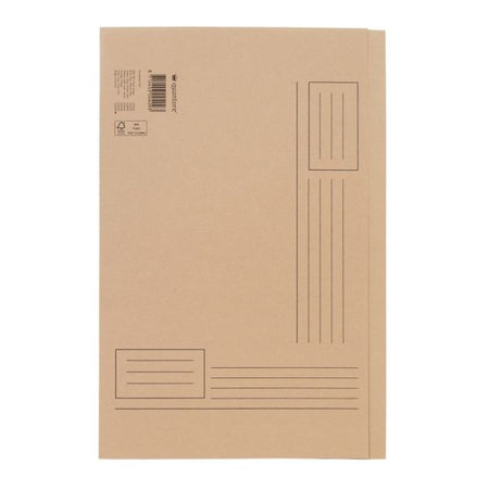 Quantore - Dossier pliant Folio côté irrégulier 250gr beige