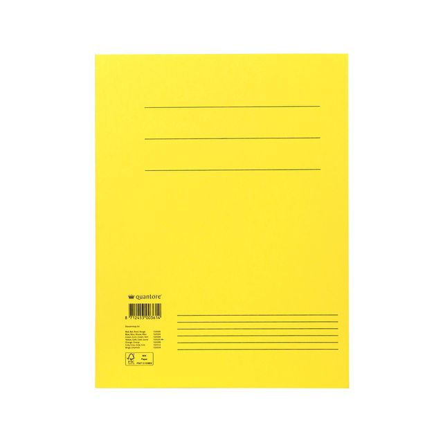 Quantore - Dossier A4 300gr jaune | 10 pièces