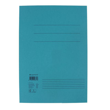 Quantore - Dossier folio 300gr bleu | 50 pièces