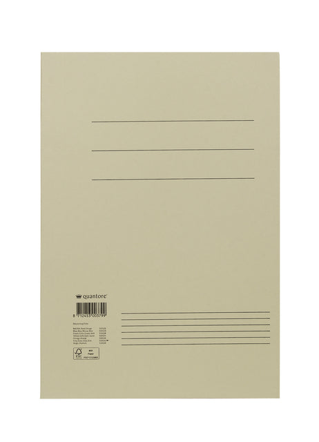 Quantore - Dossier folio 300gr gris | 50 pièces