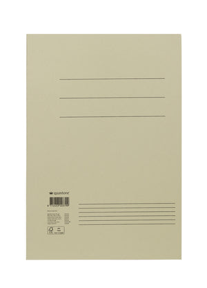 Quantore - Dossier folio 300gr gris | 50 pièces