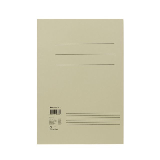 Quantore - Dossier folio 300gr gris | 50 pièces