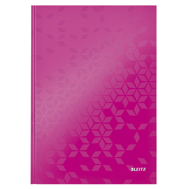 Leitz - Carnet WOW A4 160 pages 90gr ligné rose