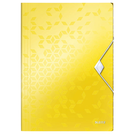 Leitz - Elastomap WOW A4 3 rabats PP jaune