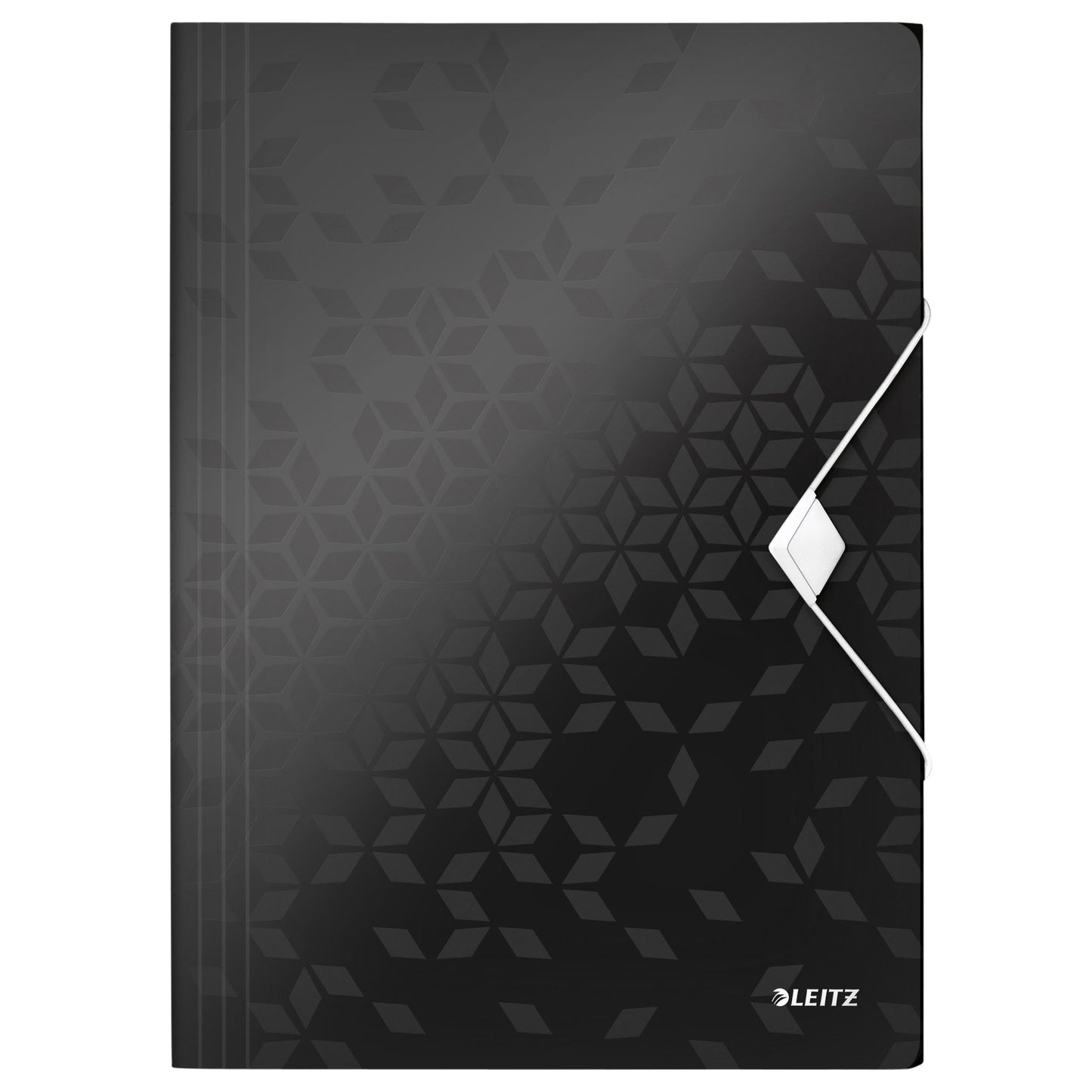 Leitz - Dossier Elasto WOW A4 3 rabats PP noir