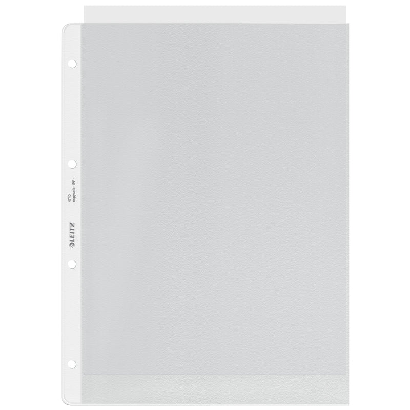 Leitz - Show bag copy safe 0,12mm 4 trous PP A4 transparent 100 pièces