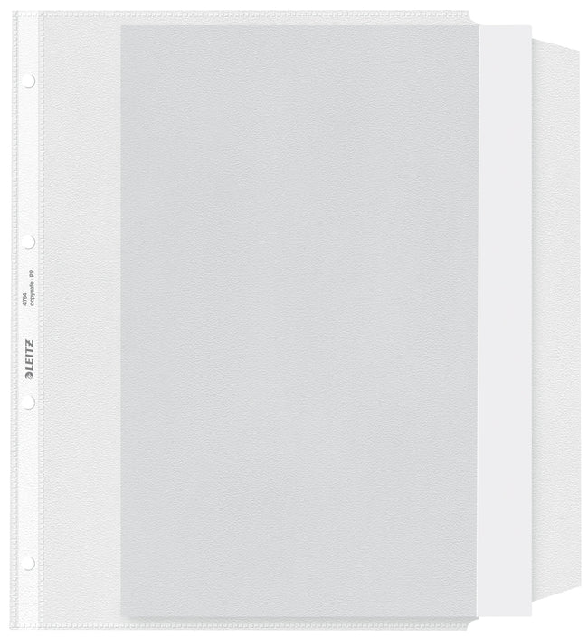 Leitz - Sac de présentation avec rabat anti-copie 0,13 mm PP A4 transparent 50 pièces