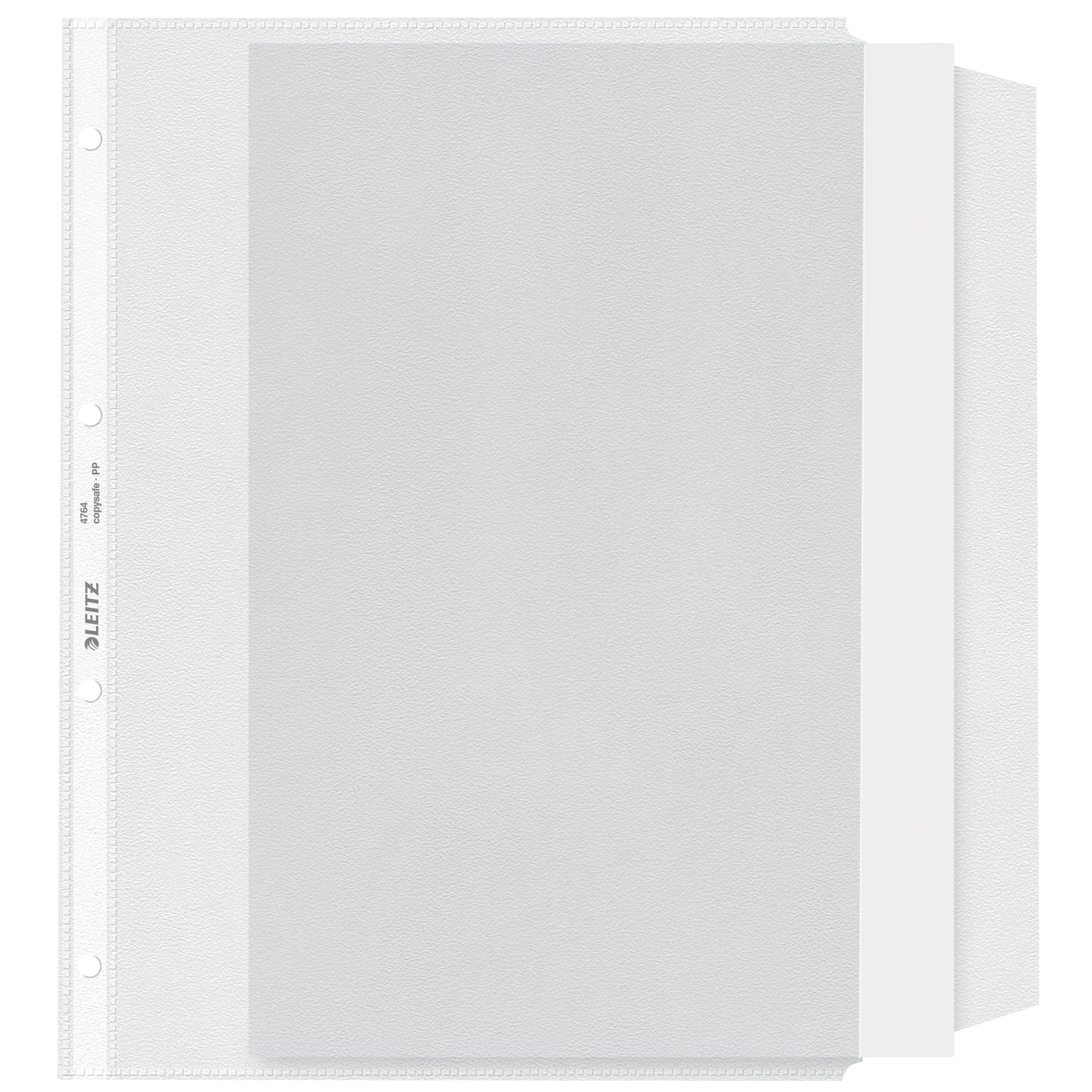 Leitz - Sac de présentation avec rabat anti-copie 0,13 mm PP A4 transparent 50 pièces
