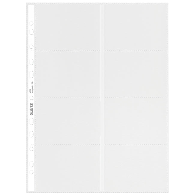 Leitz -  Showtas  premium visitekrt pp a4 glashelder