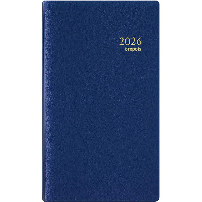 Brepols - agenda Interplan Genova 6 langues, bleu, 2026