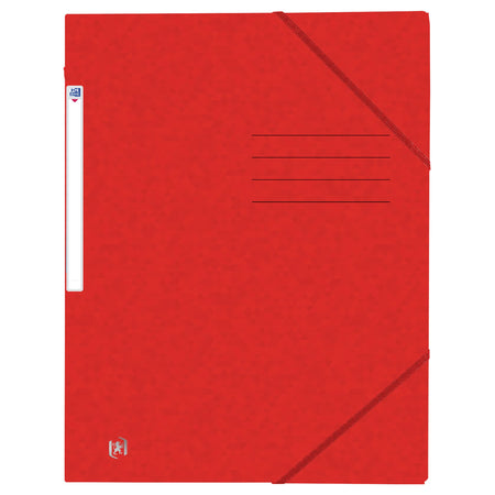 Oxford - Elastomap Top File+ A4 3 rabats 390gr rouge | 10 pièces