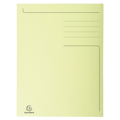 Exacompta - Dossier Forever A4 3 rabats 280gr jaune | 50 pièces