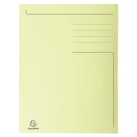 Exacompta - Dossier Forever A4 3 rabats 280gr jaune | 50 pièces