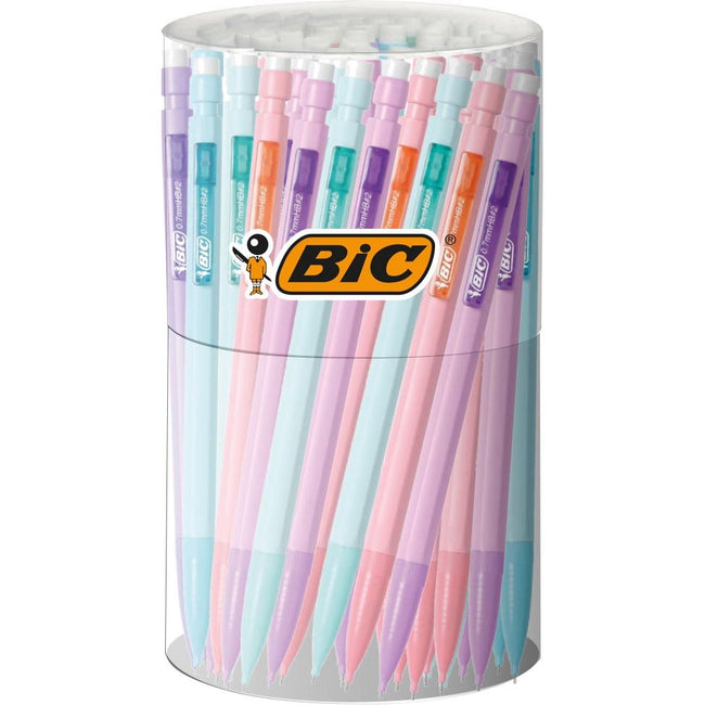 Bic - Porte-mine pastel Matic, tube de 60 pièces, assorti