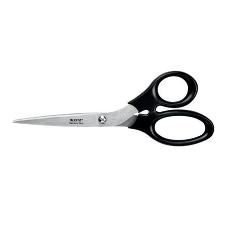 Leitz - ciseaux, 20 cm, acier inoxydable, noirs, sous blister