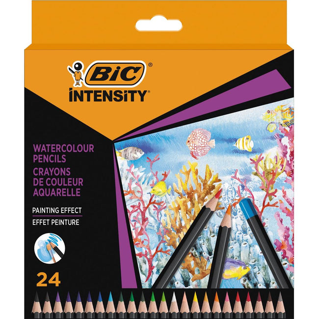 BIC - Intensité du crayon Aquarel, boîtier de 24 pièces