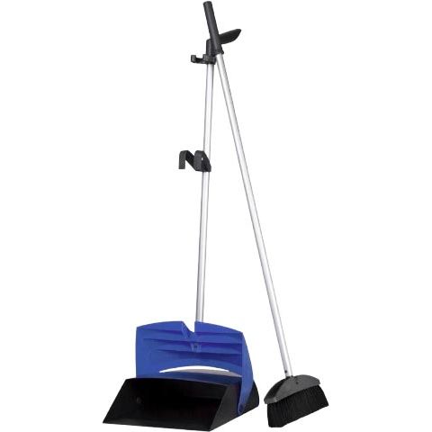 Vileda -  gesloten stofblik Dustpan, met aluminium steel