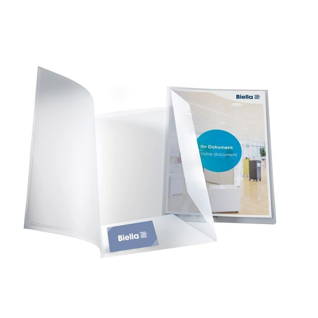 Biella - Dossier offre Pearl 5 A4 avec pochette 2 rabats transparents