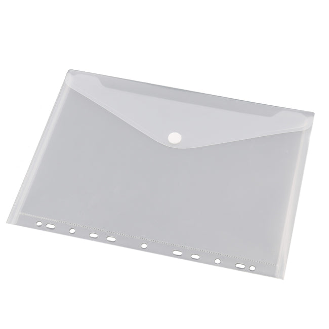 Quantore -  Enveloptas pel A4 240x310mm 11-gaats PP transparant wit | 10 stuks