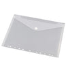 Quantore - Sac enveloppe A4 240x310mm 11 trous PP transparent blanc | 10 pièces