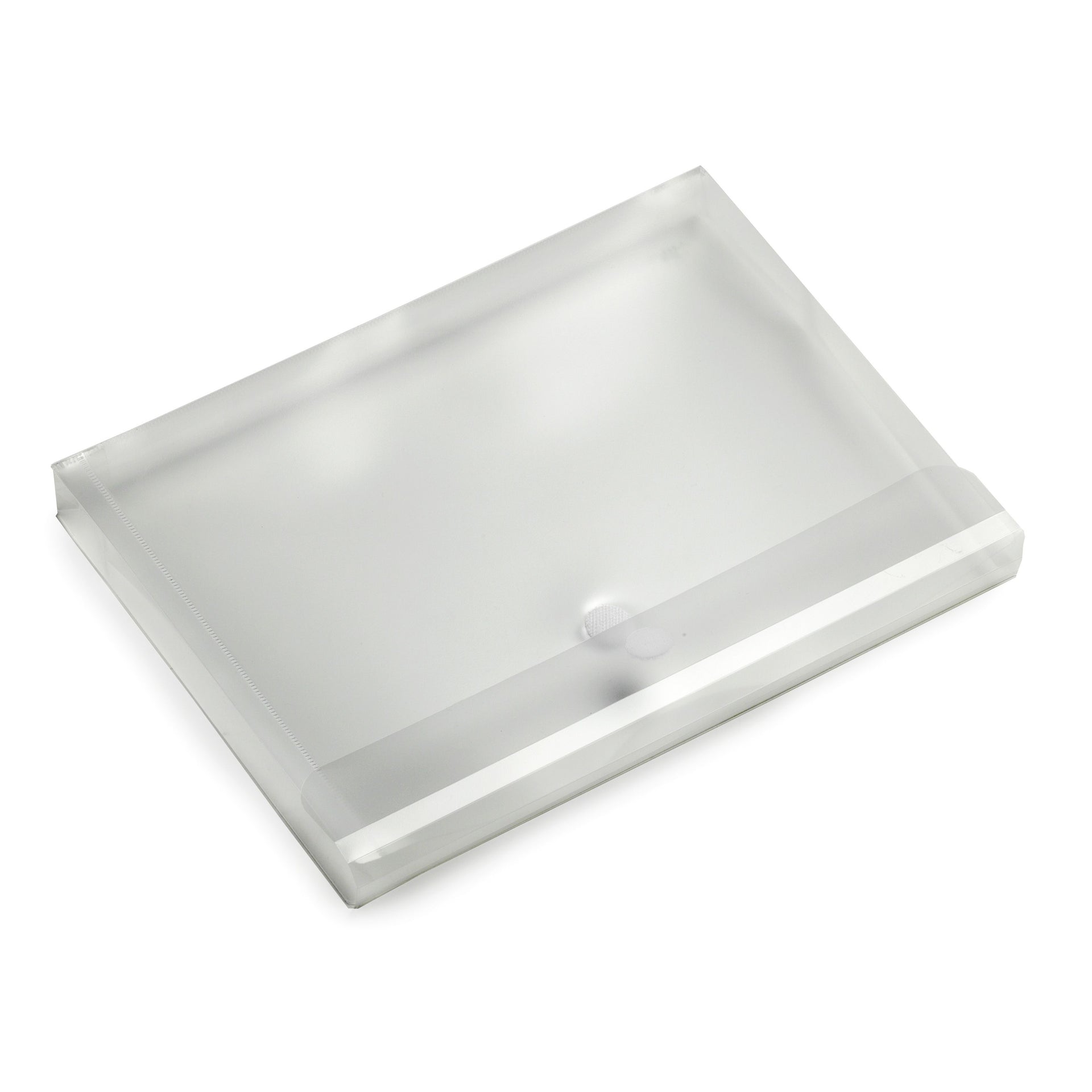 Quantore - Sac enveloppe A4 330x250x30mm transversal PP transparent blanc | 10 pièces