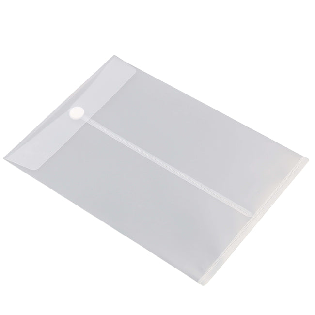 Quantore - Sac enveloppe A4 240x335mm debout PP transparent blanc