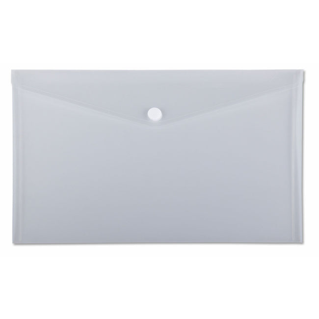 Quantore - Sac enveloppe A3 435x310mm transversal PP transparent blanc | 5 pièces